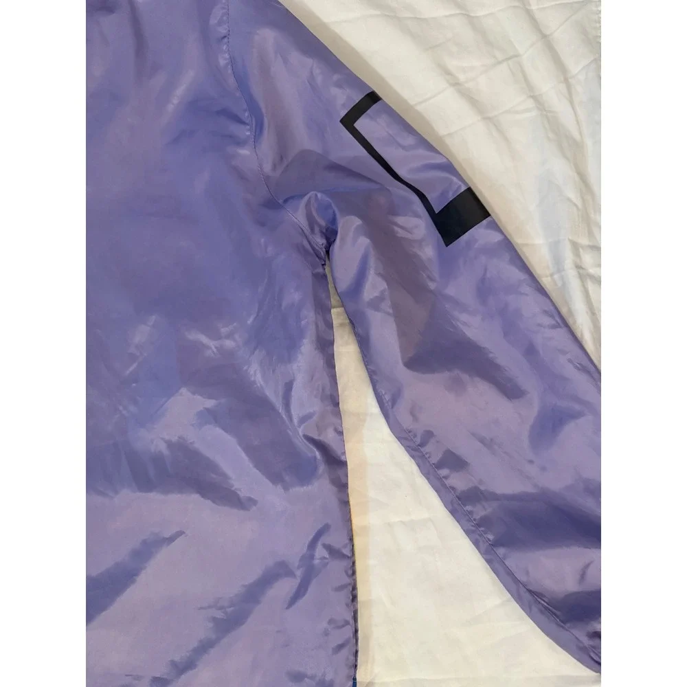 Polaroid Rainbow Windbreaker Jacket Purple 320 Land Camera Logo Pullover‎ XL